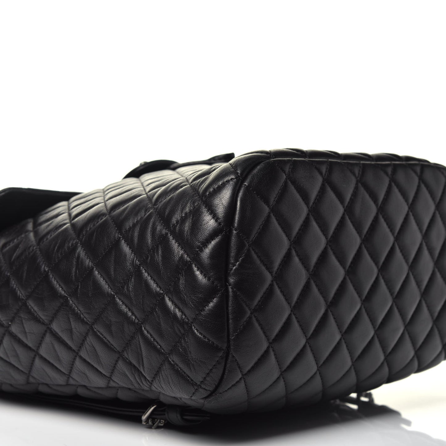 Lambskin Quilted Large Urban Spirit Backpack Black