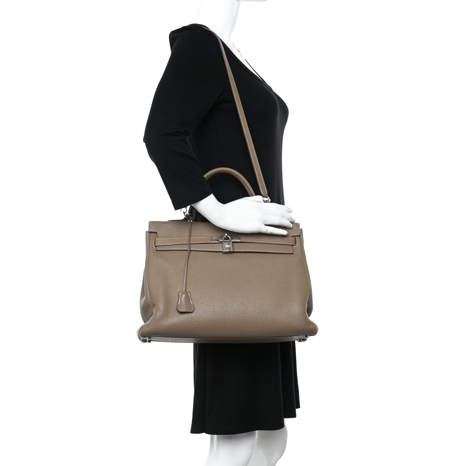 Hermes Togo Kelly Retourne 35 Etoupe 2 of 31