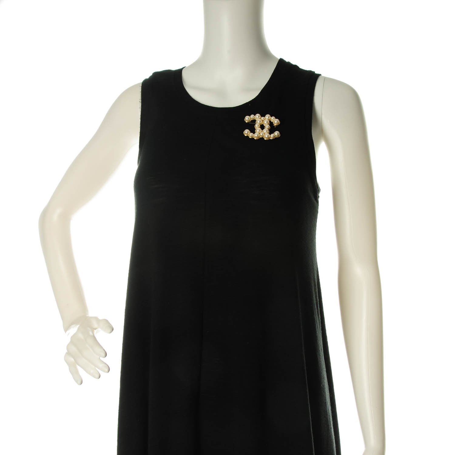Chanel Pearl CC Brooch Gold Pearly White 2 of 5