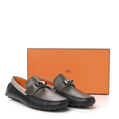 Hermes Supple Calfskin Mens Irving Driving Moccasin Loafers 43.5 10 of 10