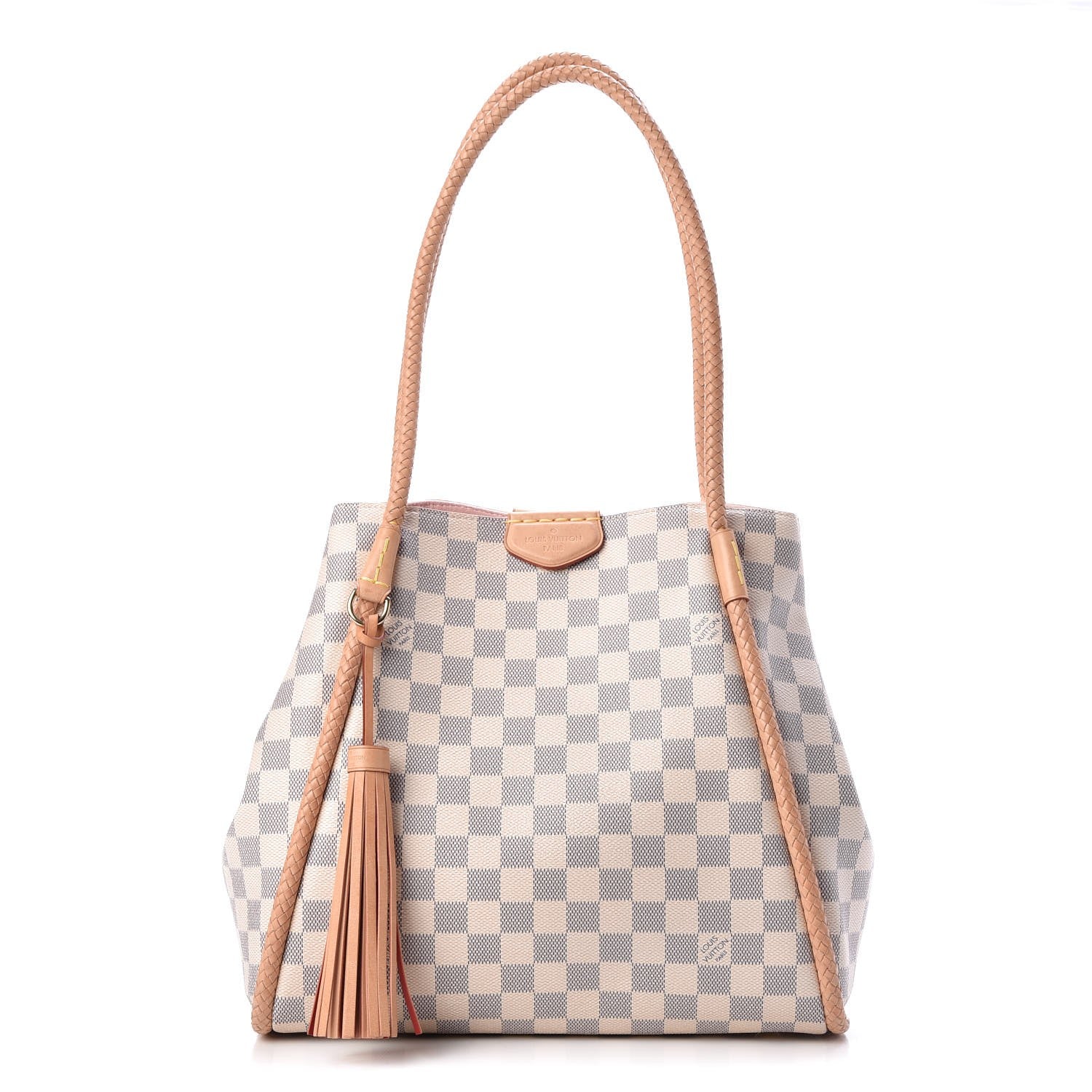 Louis Vuitton Damier Azur Propriano Rose Ballerine 1 of 7