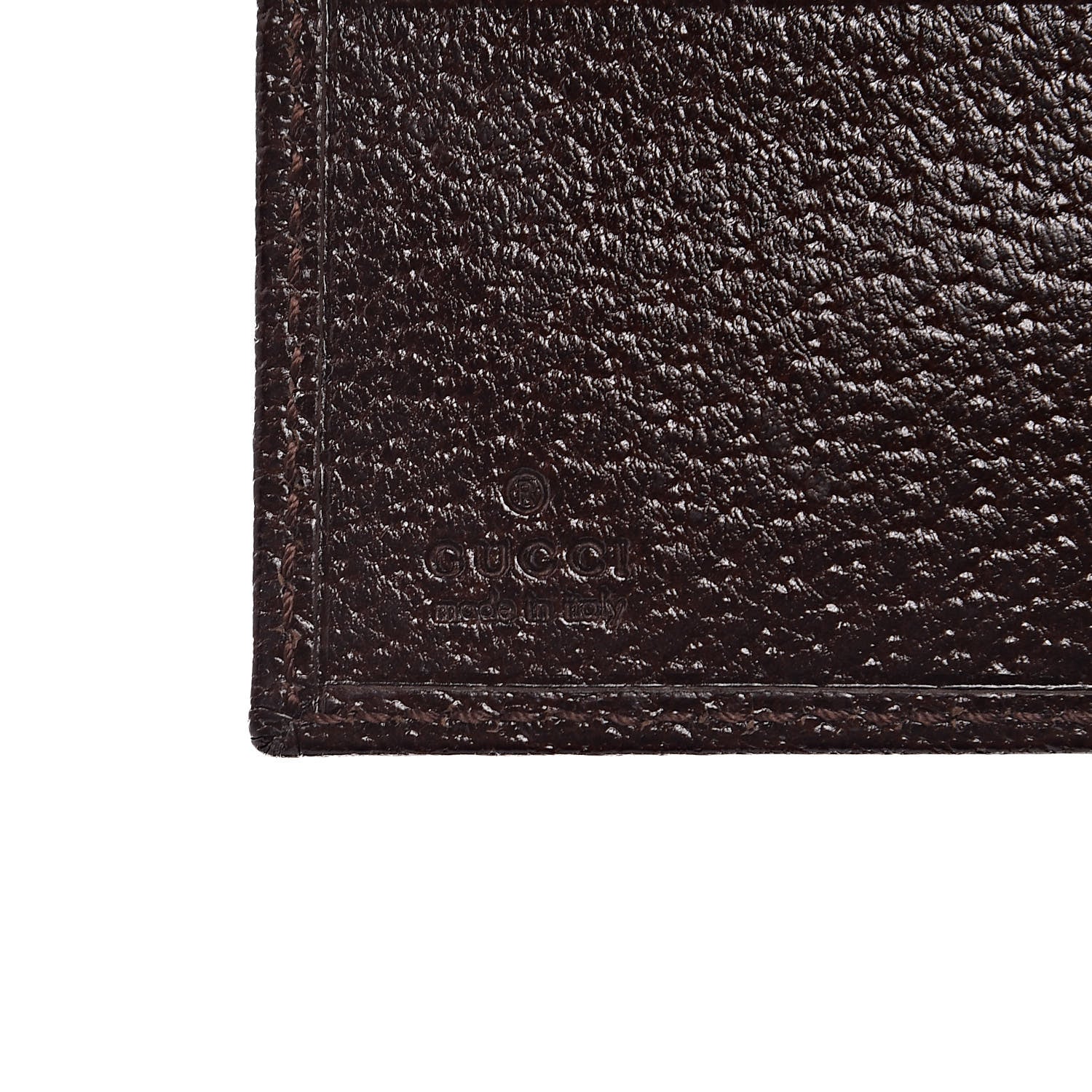 Gucci GG Supreme Monogram Web Bi-Fold Wallet Dark Brown 6 of 6