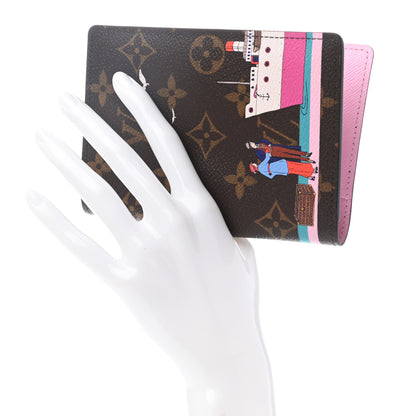Louis Vuitton Monogram 2016 Christmas Animation Passport Cover Rose Ballerine 2 of 7