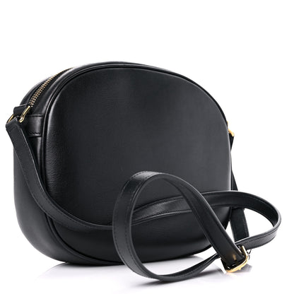 Celine Calfskin Quilted Medium C Charm Bag Black 3 of 8