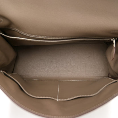 Hermes Togo Kelly Retourne 35 Etoupe 5 of 12