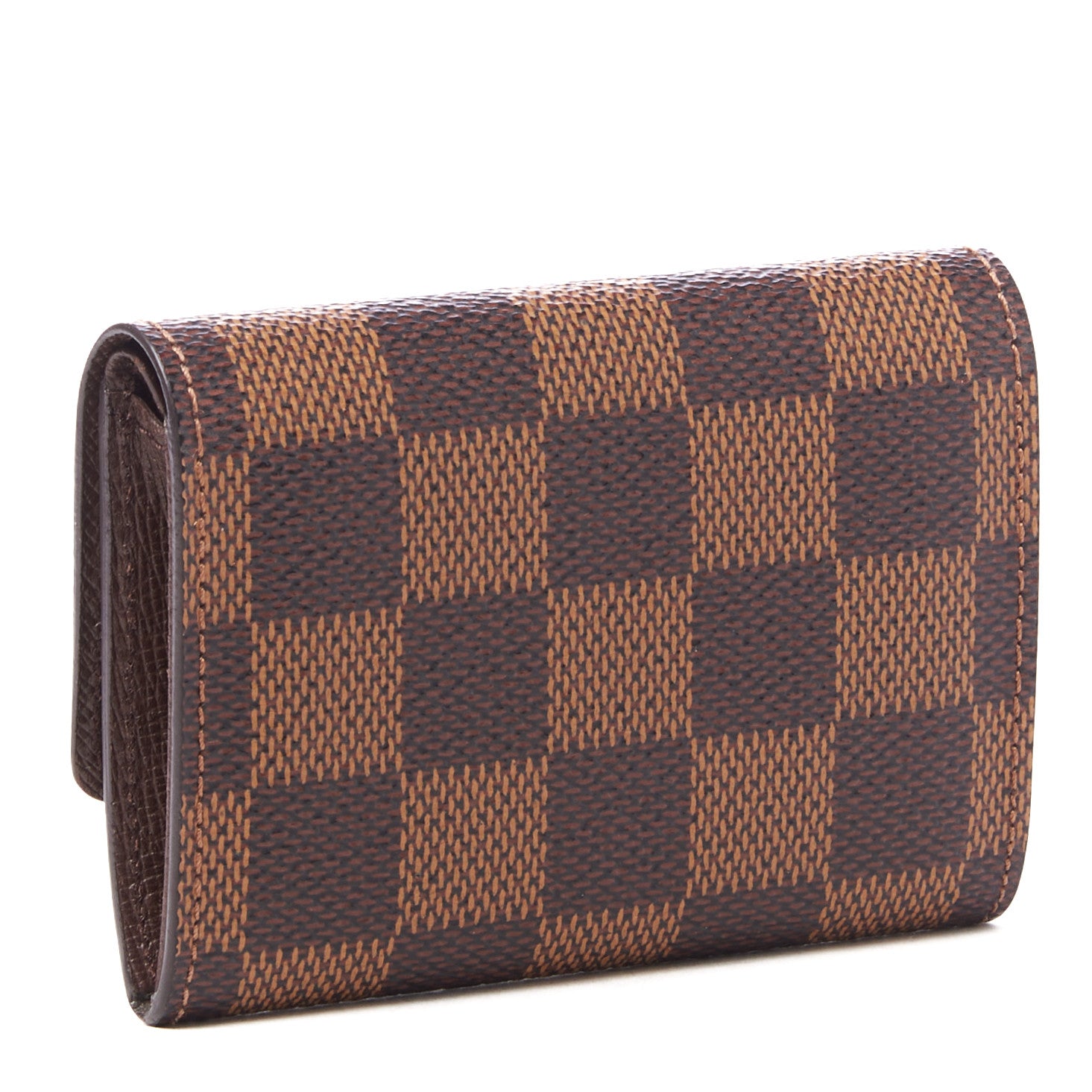 Louis Vuitton Damier Ebene Porte-Monnaie Plat Coin Purse 2 of 7