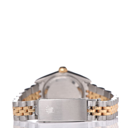 Rolex Stainless Steel 18K Yellow Gold Diamond 26mm Oyster Perpetual Datejust Watch Champagne 69173 4 of 7