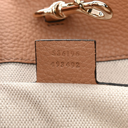 Gucci Pebbled Calfskin Medium Soho Chain Shoulder Bag Camelia 7 of 10