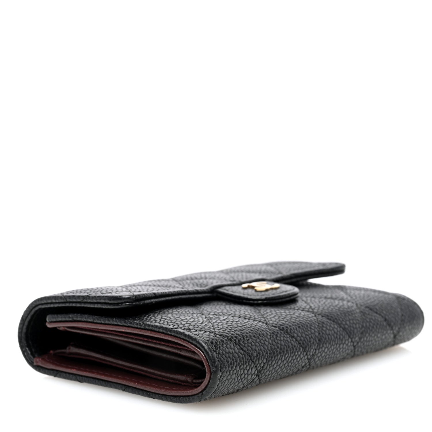 Chanel Caviar Quilted Medium Flap Wallet Black 4 of 9