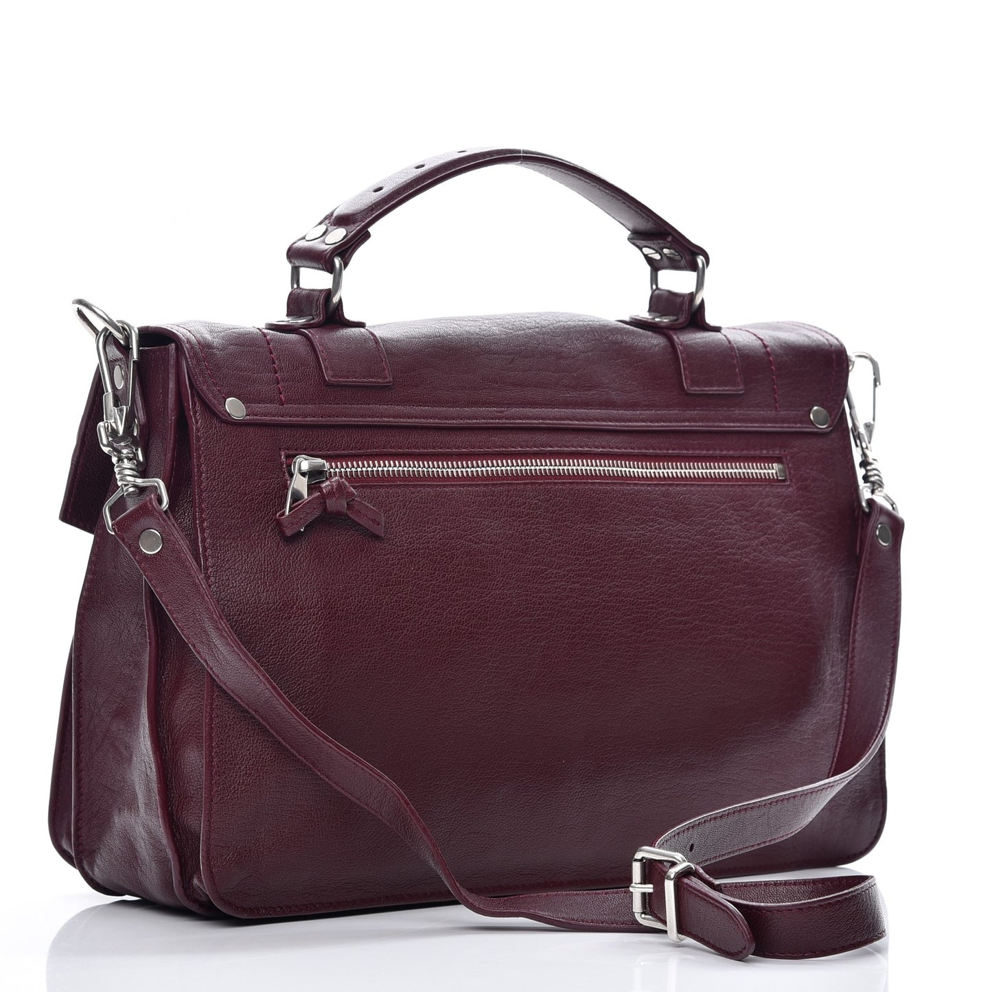 Lambskin Medium PS1 Satchel Oxblood