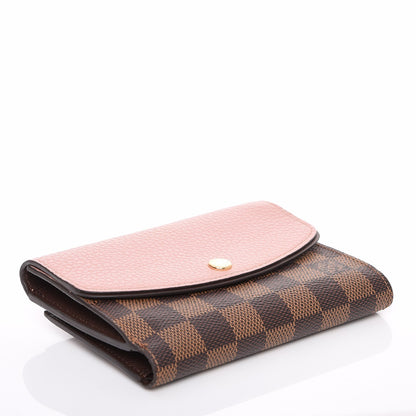 Louis Vuitton Damier Ebene Normandy Compact Wallet Rose Ballerine 4 of 7