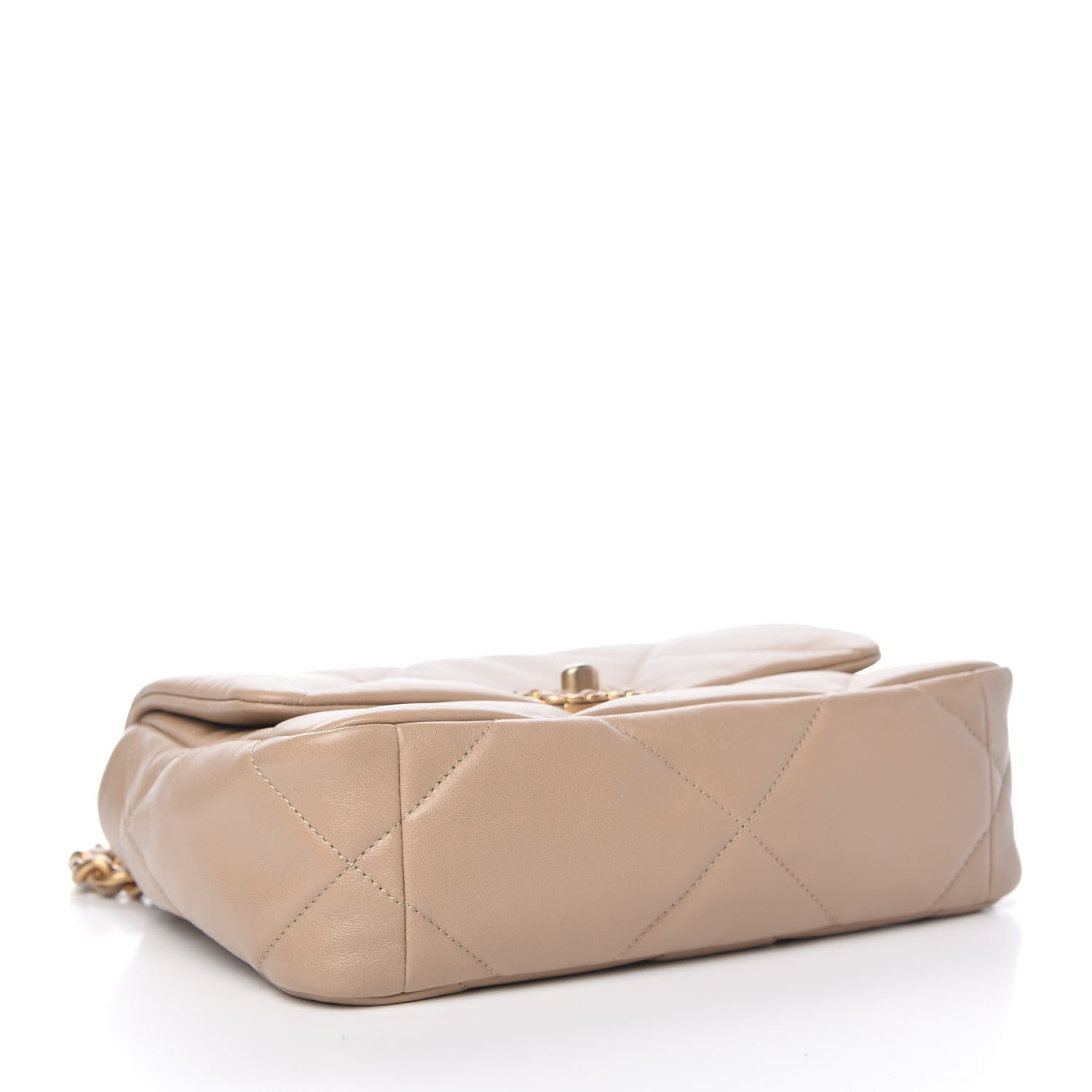 Chanel Lambskin Quilted Medium Chanel 19 Flap Dark Beige 4 of 10