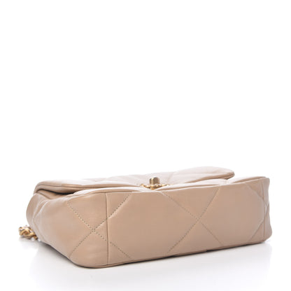 Chanel Lambskin Quilted Medium Chanel 19 Flap Dark Beige 4 of 10