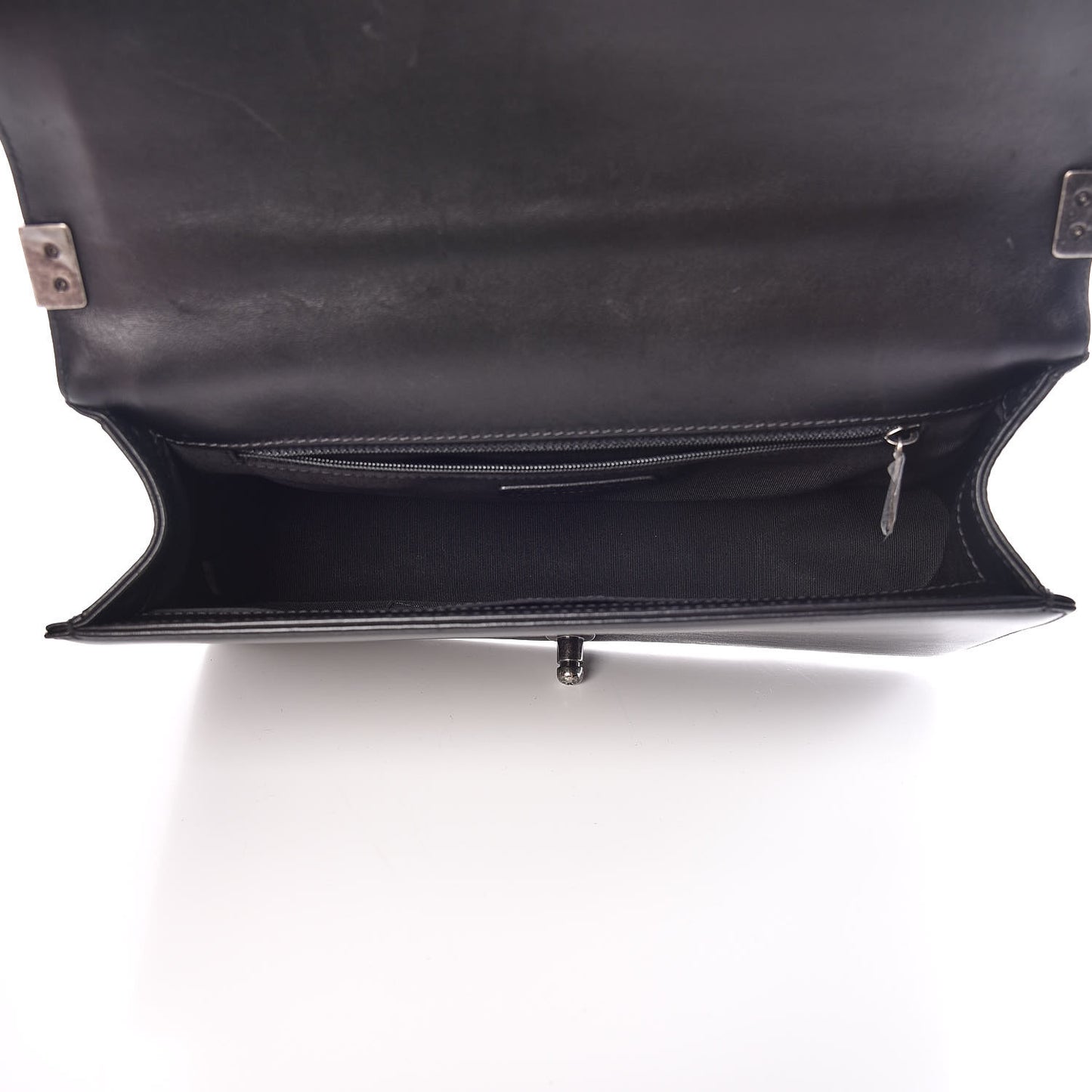 Lambskin Quilted New Medium Boy Flap Black