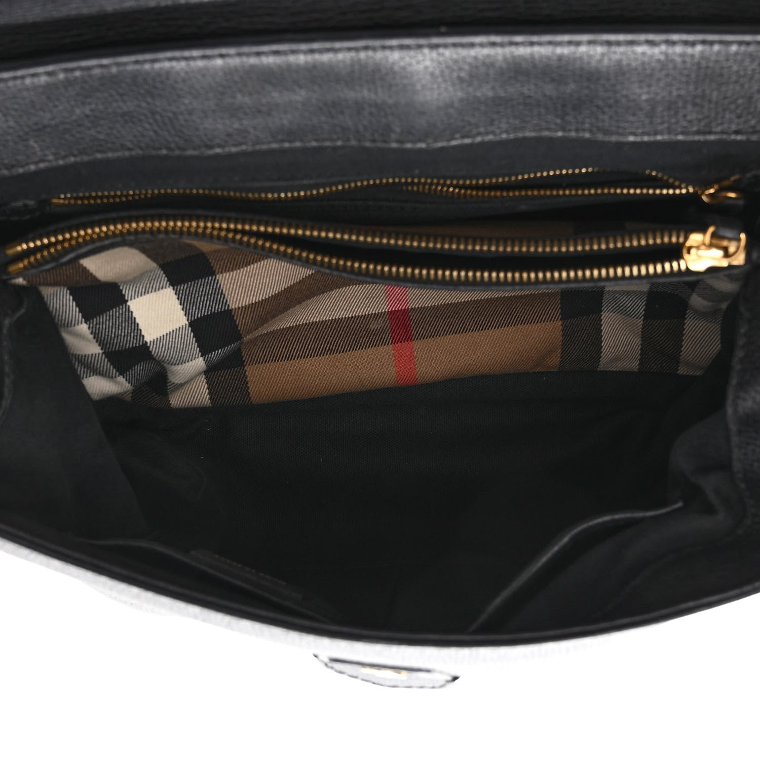 Burberry Derby Calfskin House Check Medium Camberley Black 5 of 9