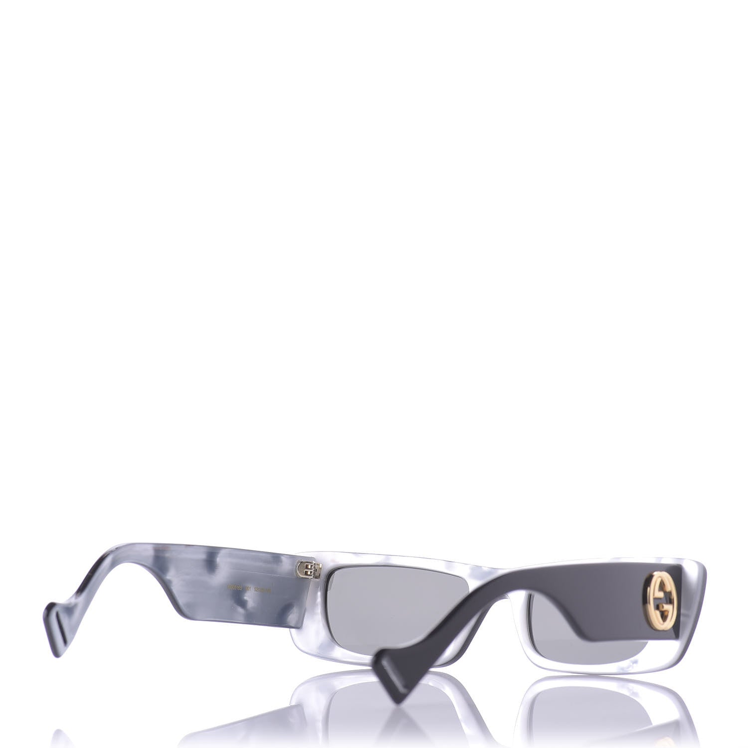 Gucci Acetate Rectangular Sunglasses GG0516S Black 3 of 12