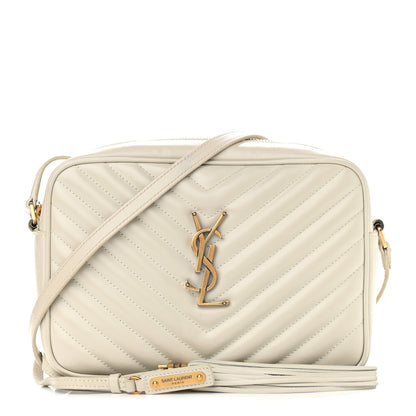 Saint Laurent Calfskin Matelasse Monogram Lou Camera Bag Crema Soft 1 of 12