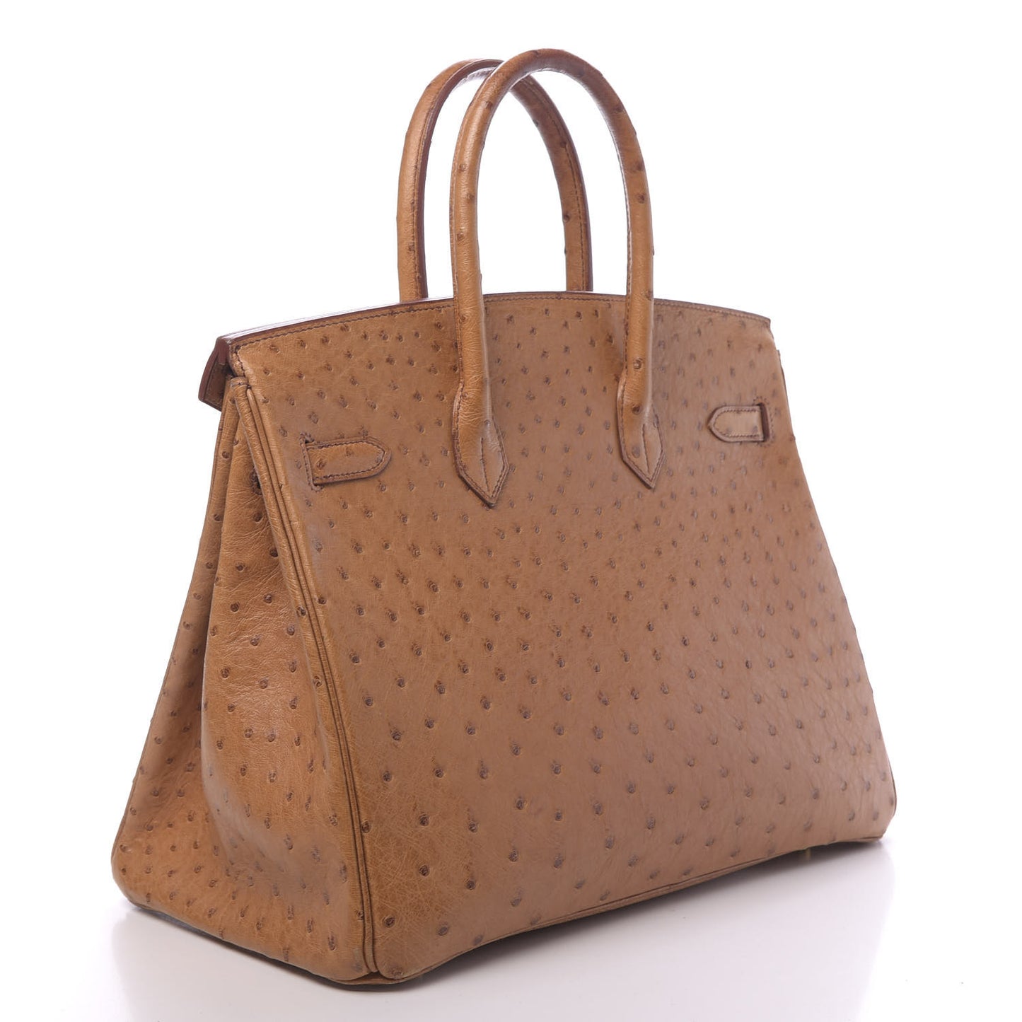 Ostrich Birkin 35 Gold