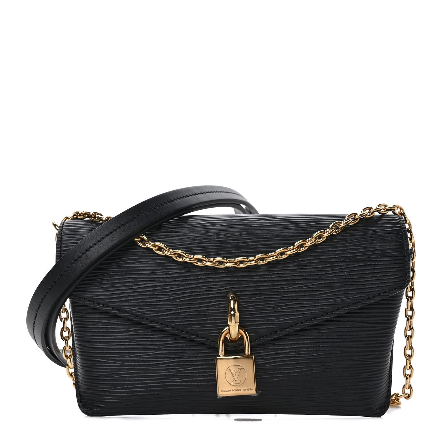 Louis Vuitton Epi Padlock On Strap Black 1 of 8