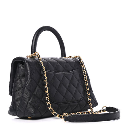 Chanel Caviar Quilted Mini Coco Handle Flap Black 2 of 4