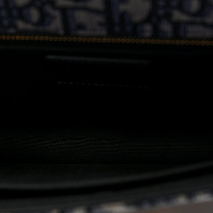 Christian Dior Oblique 30 Montaigne Flap Bag Blue 5 of 9