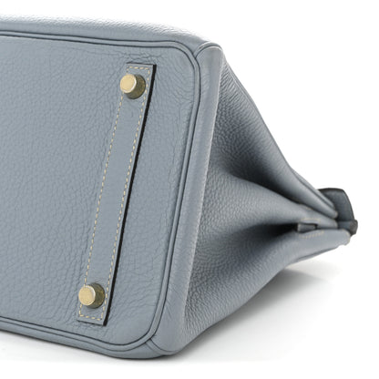 Hermes Togo Birkin 30 Bleu Lin 10 of 10