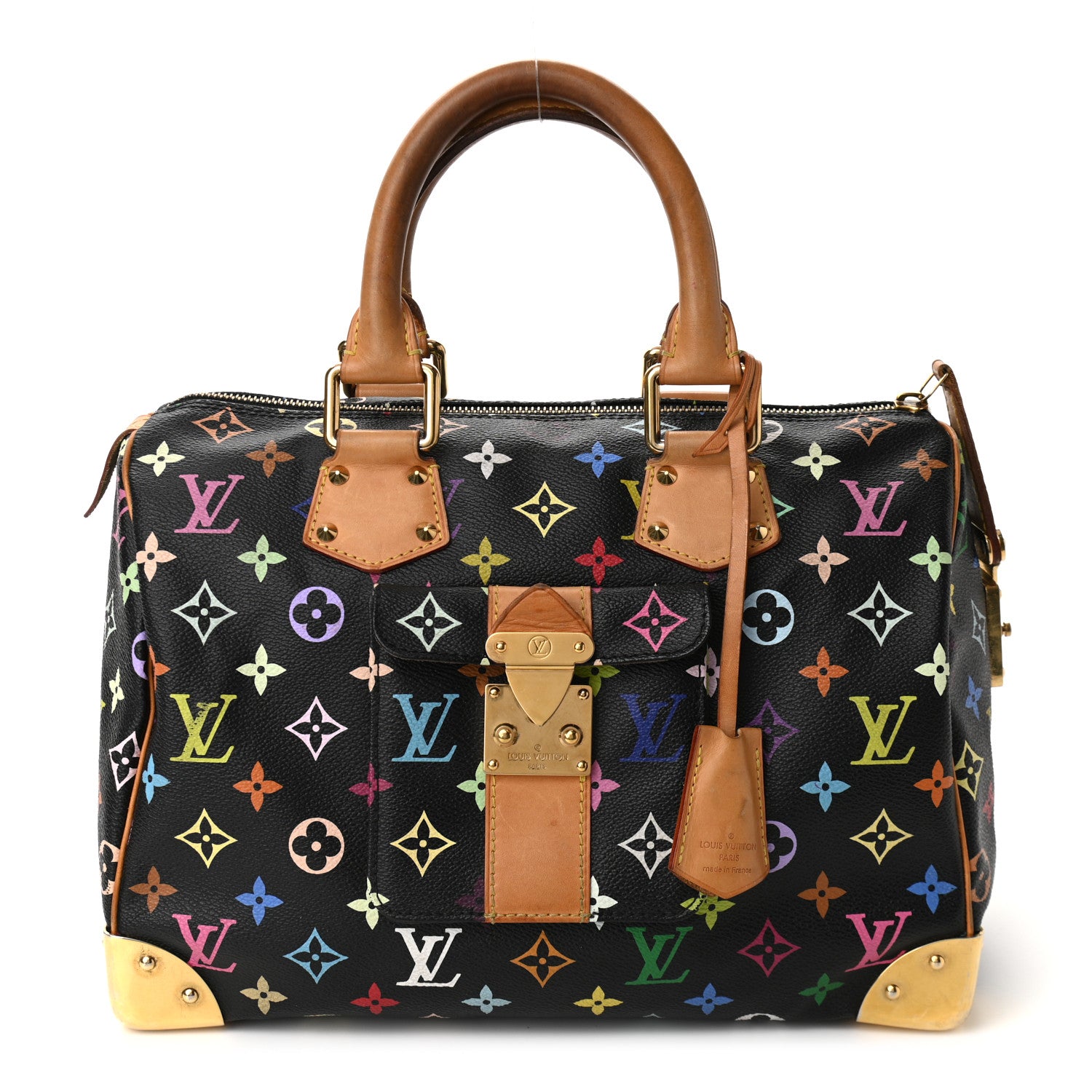 Louis Vuitton Monogram Multicolor Speedy 30 Black 1 of 11