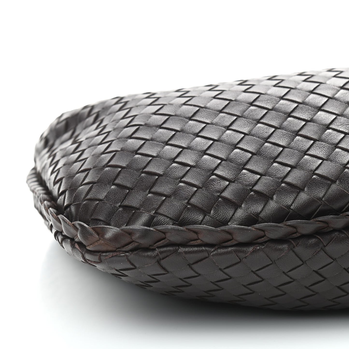 Nappa Intrecciato Medium Veneta Hobo Ebano
