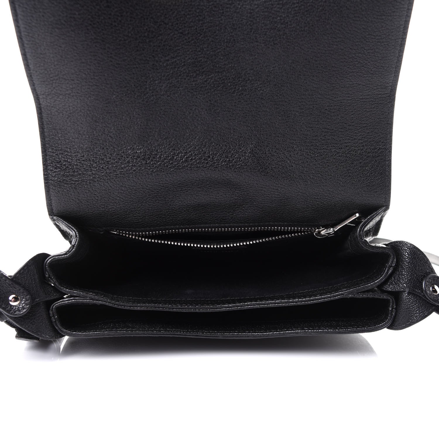 Miu Miu Goatskin Madras Flap Shoulder Bag Black 4 of 10