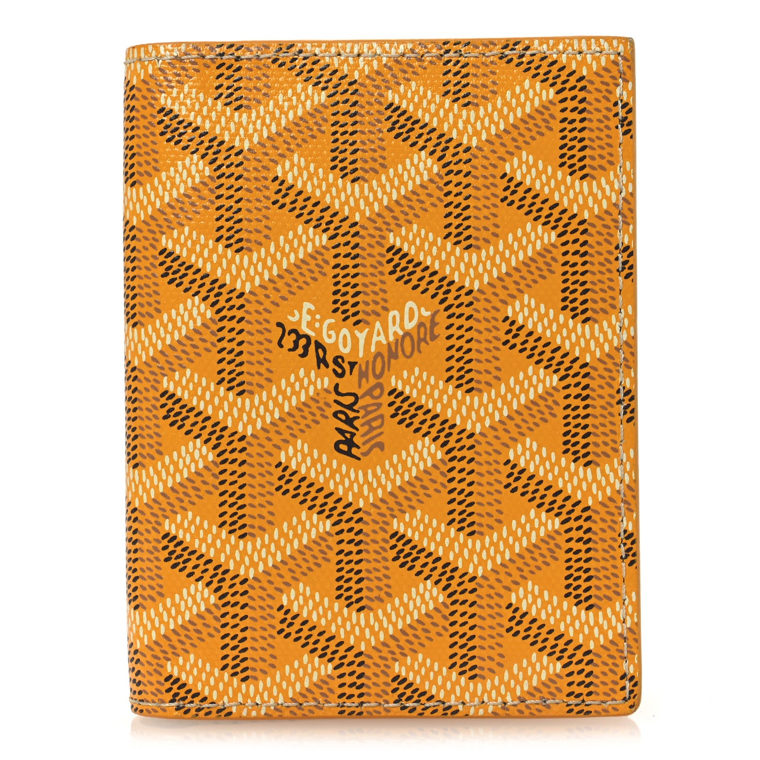 Goyard Goyardine Saint Marc Folding Card Case Yellow 1 of 7