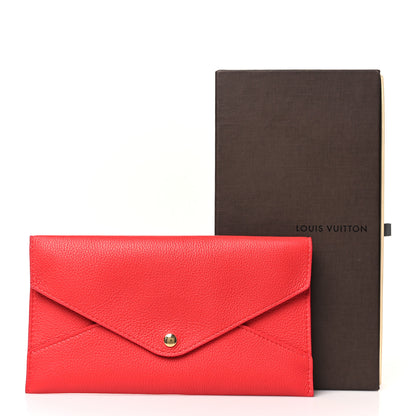 Louis Vuitton Calfskin Envelope Pouch Red 8 of 8