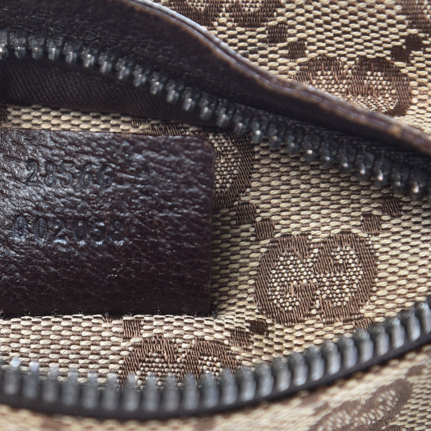 Monogram Web Belt Bag Dark Brown