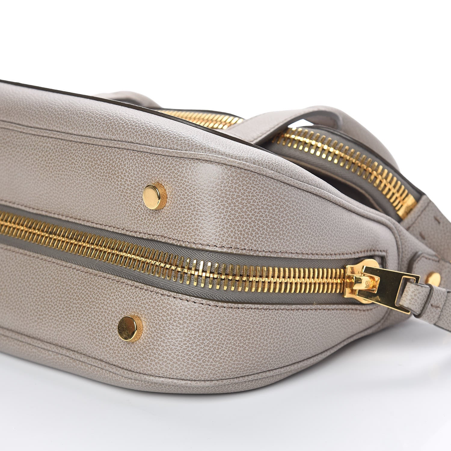 Tom Ford Pebbled Calfskin Medium Top Handle Jennifer Warm Taupe 8 of 8