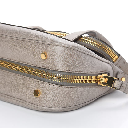 Tom Ford Pebbled Calfskin Medium Top Handle Jennifer Warm Taupe 8 of 8