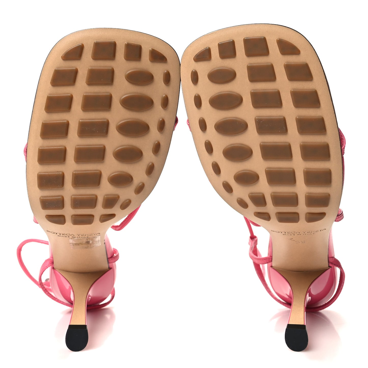 Crush Calfskin The Line 90mm Sandals 39 Milkshake