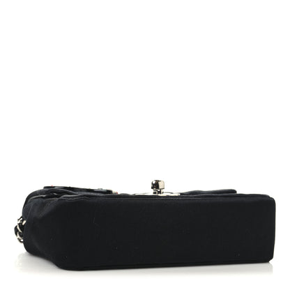 Chanel Satin Square Quilted Lipstick Charm Mini Flap Black 4 of 11