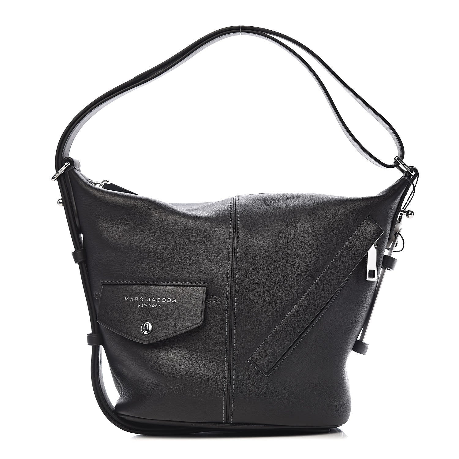 Marc Jacobs Calfskin Sling Shoulder Bag Black 1 of 11