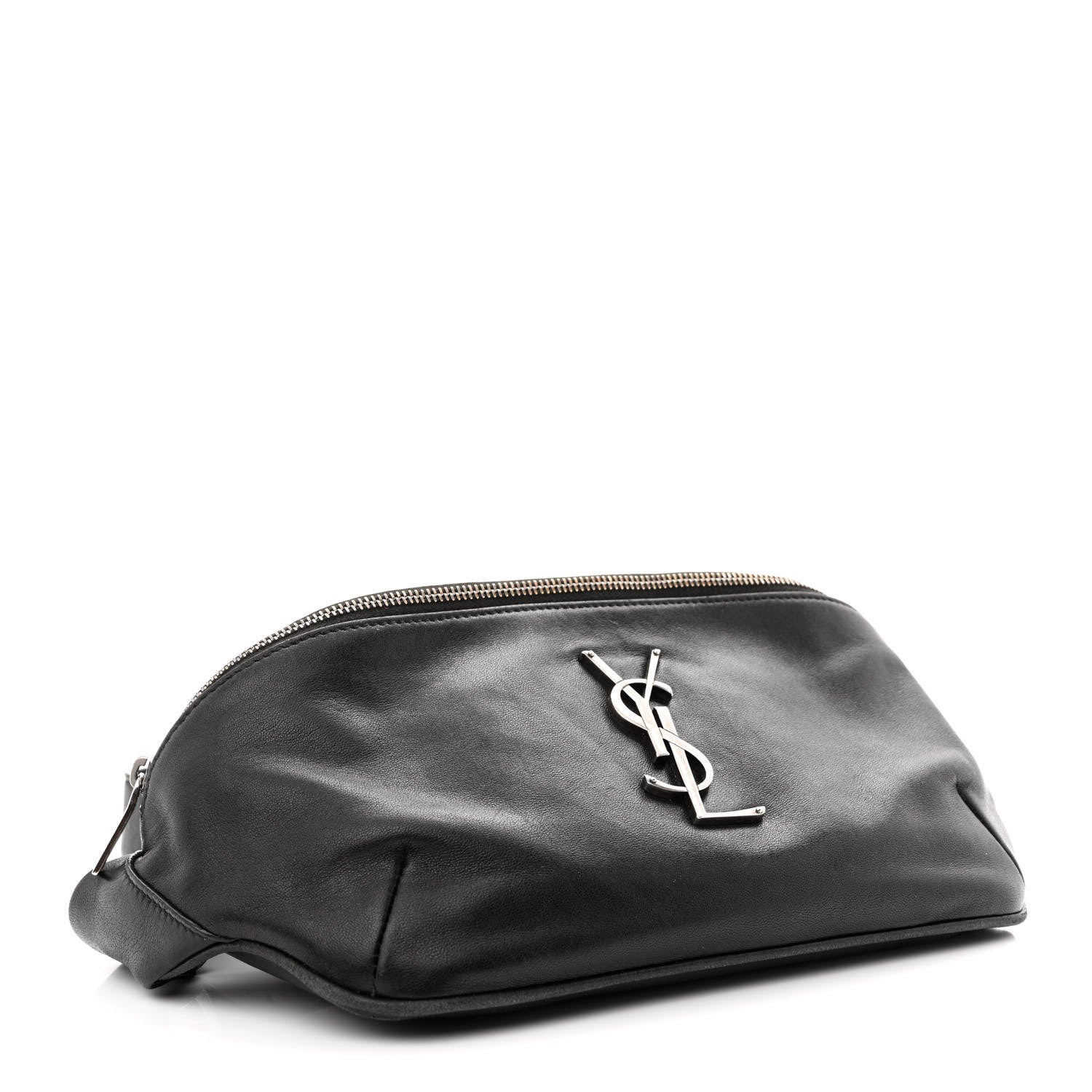 Saint Laurent Calfskin Monogram Belt Bag Black 4 of 12