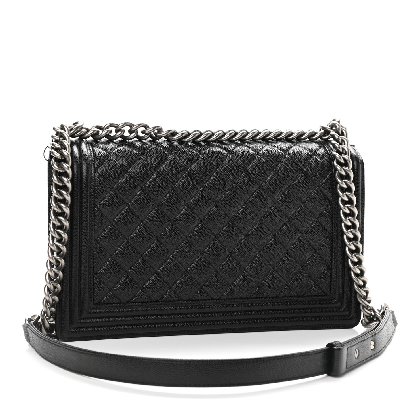 Caviar Quilted New Medium Boy Flap Black