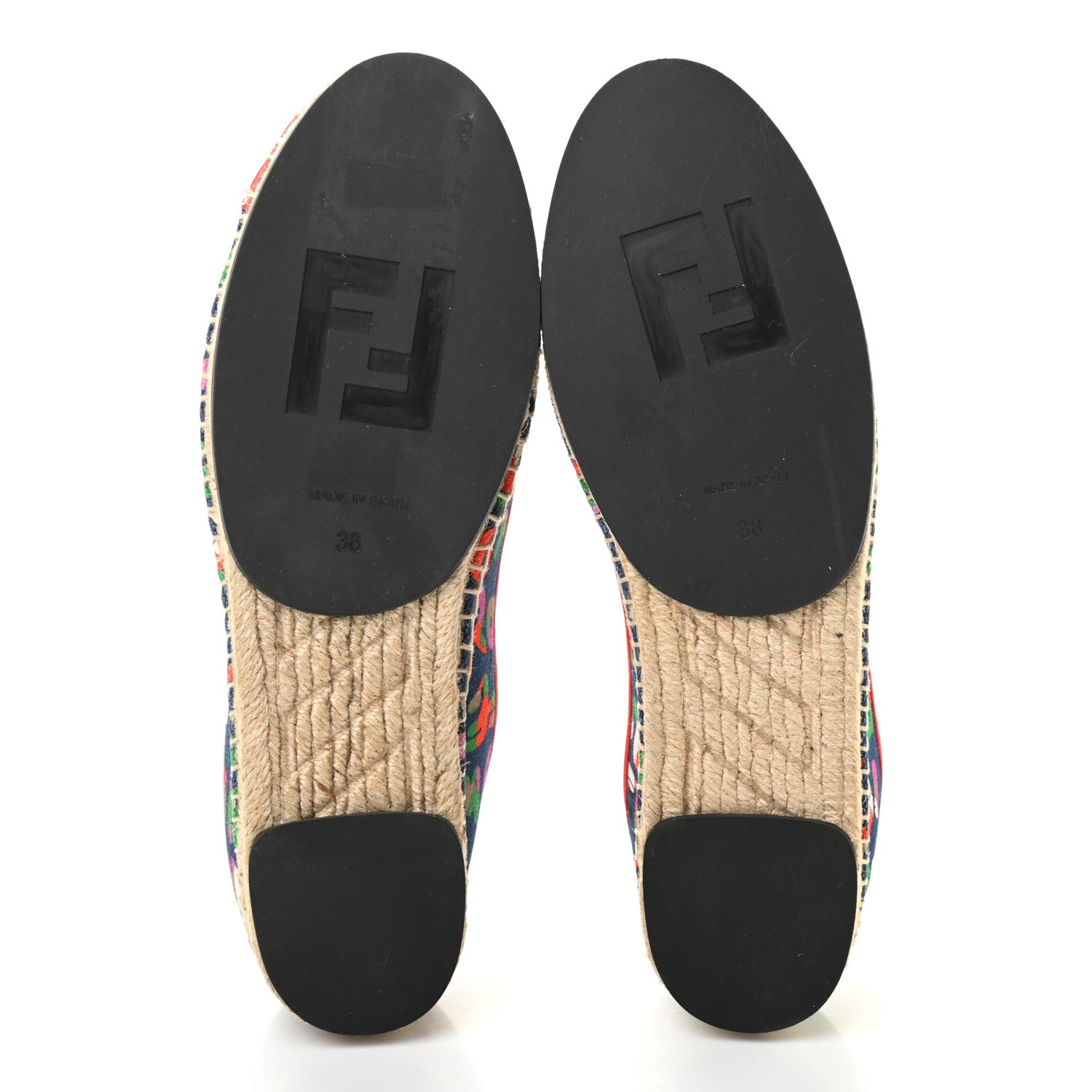 Fendi Canvas Fendi Roma Printed Espadrille 38 Multicolor 5 of 7