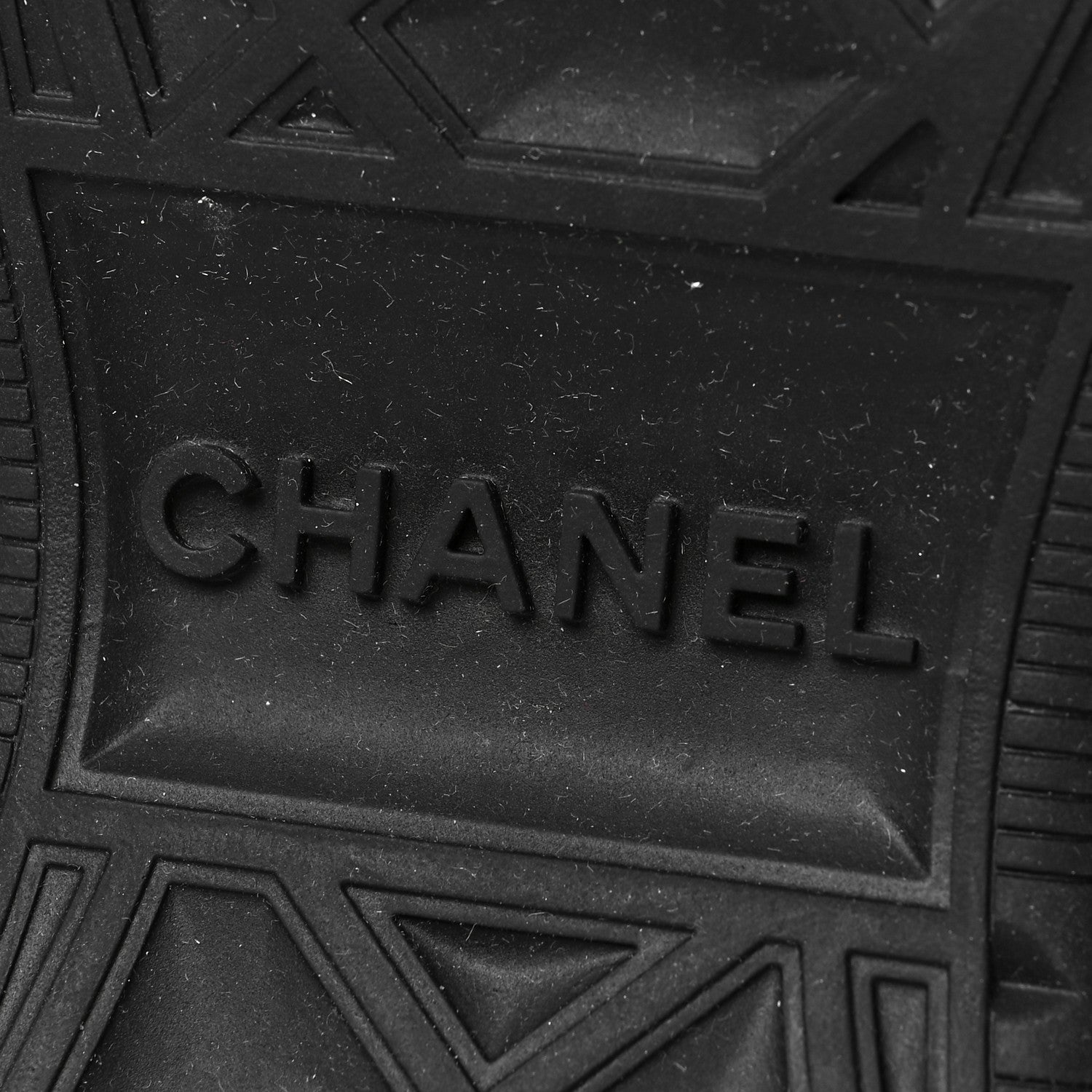 Chanel Velvet Calfskin Mixed Fibers CC Sneakers 38.5 Black 7 of 8