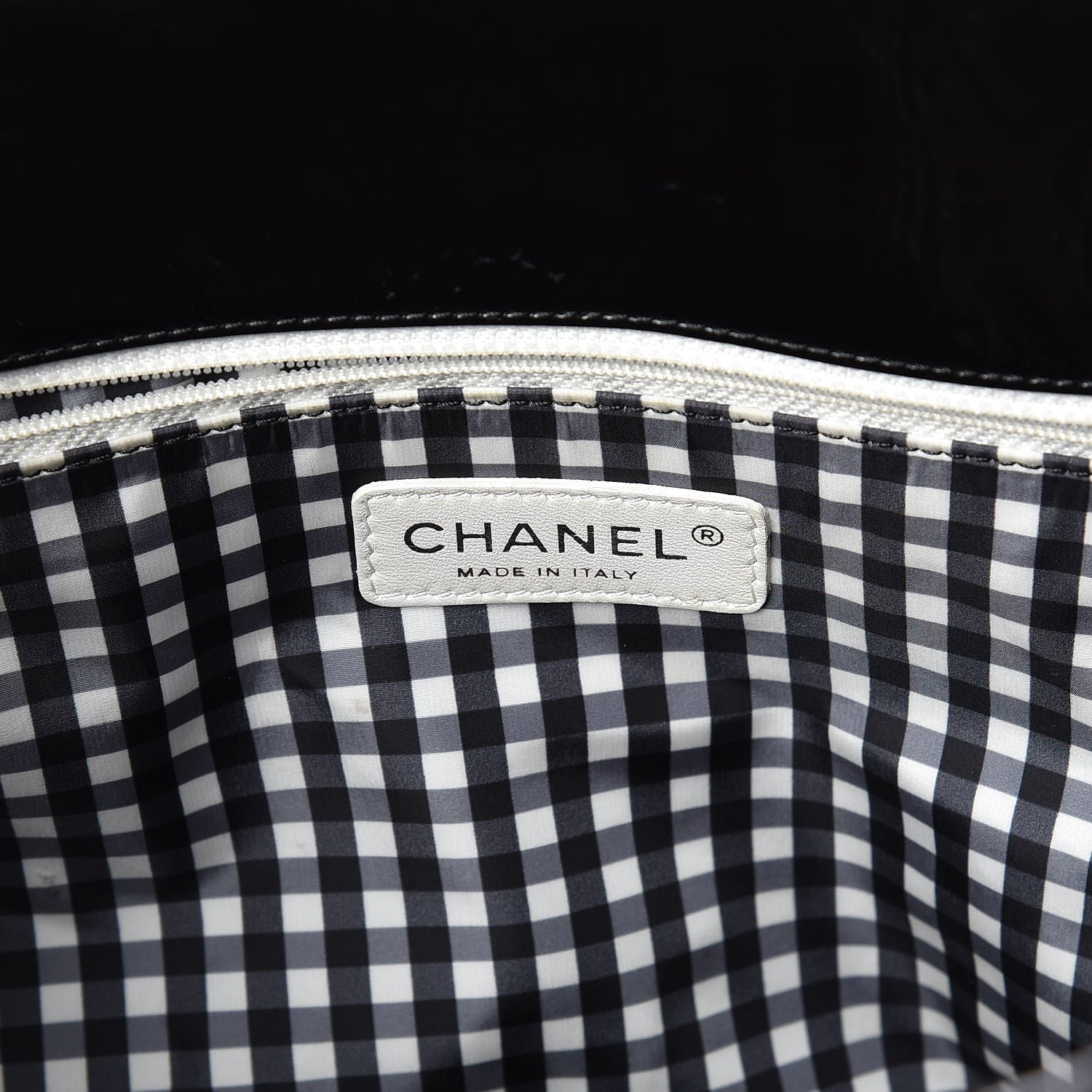 Chanel Vinyl Large Lipstick Tote Black 6 of 13