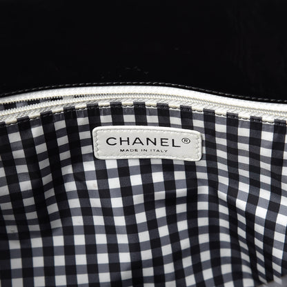 Chanel Vinyl Large Lipstick Tote Black 6 of 13