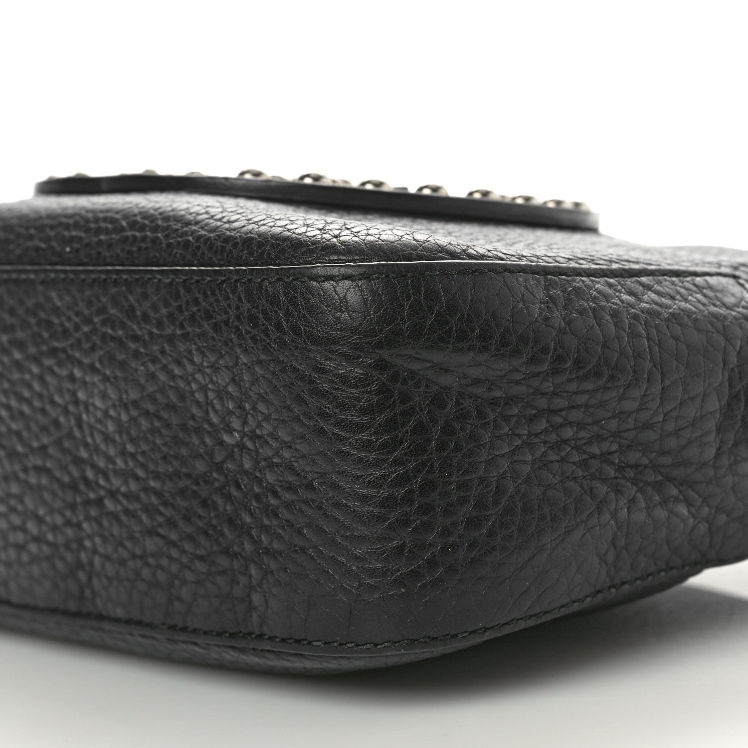 Gucci Pebbled Calfskin Studded Small Soho Disco Bag Black 10 of 15