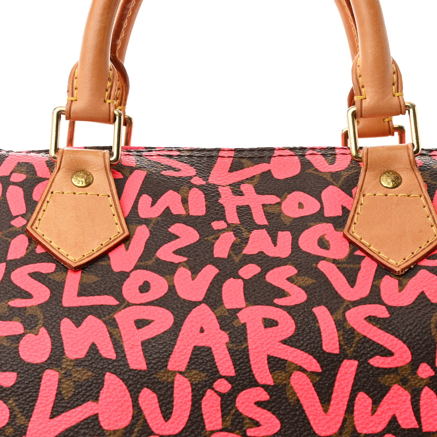 Louis Vuitton Monogram Graffiti Speedy 30 Fuchsia 8 of 11