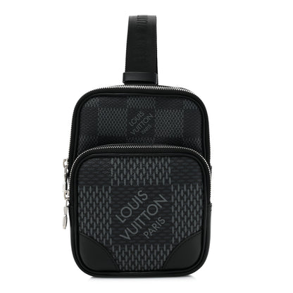 Louis Vuitton Damier Graphite 3D Amazone Sling Bag Black 1 of 9