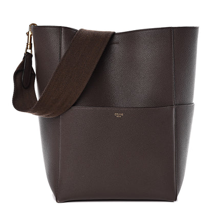 Celine Soft Grained Calfskin Sangle Bucket Bag Ecorce 1 of 7