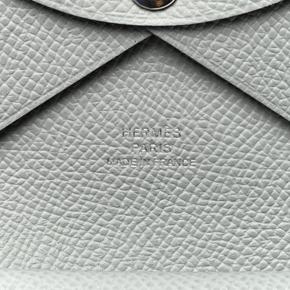 Hermes Epsom Calvi Duo Card Case Bleu Glacier 6 of 8