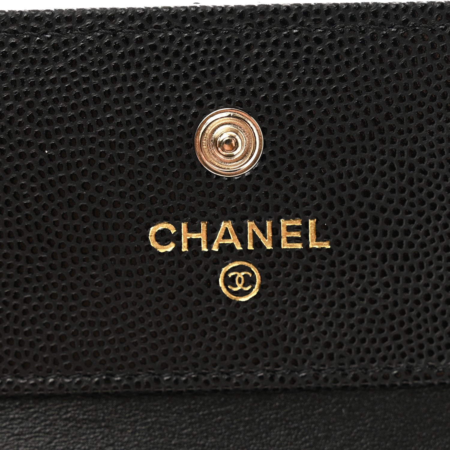 Chanel Caviar Crystal Quilted Small Flap Wallet Black 6 of 9