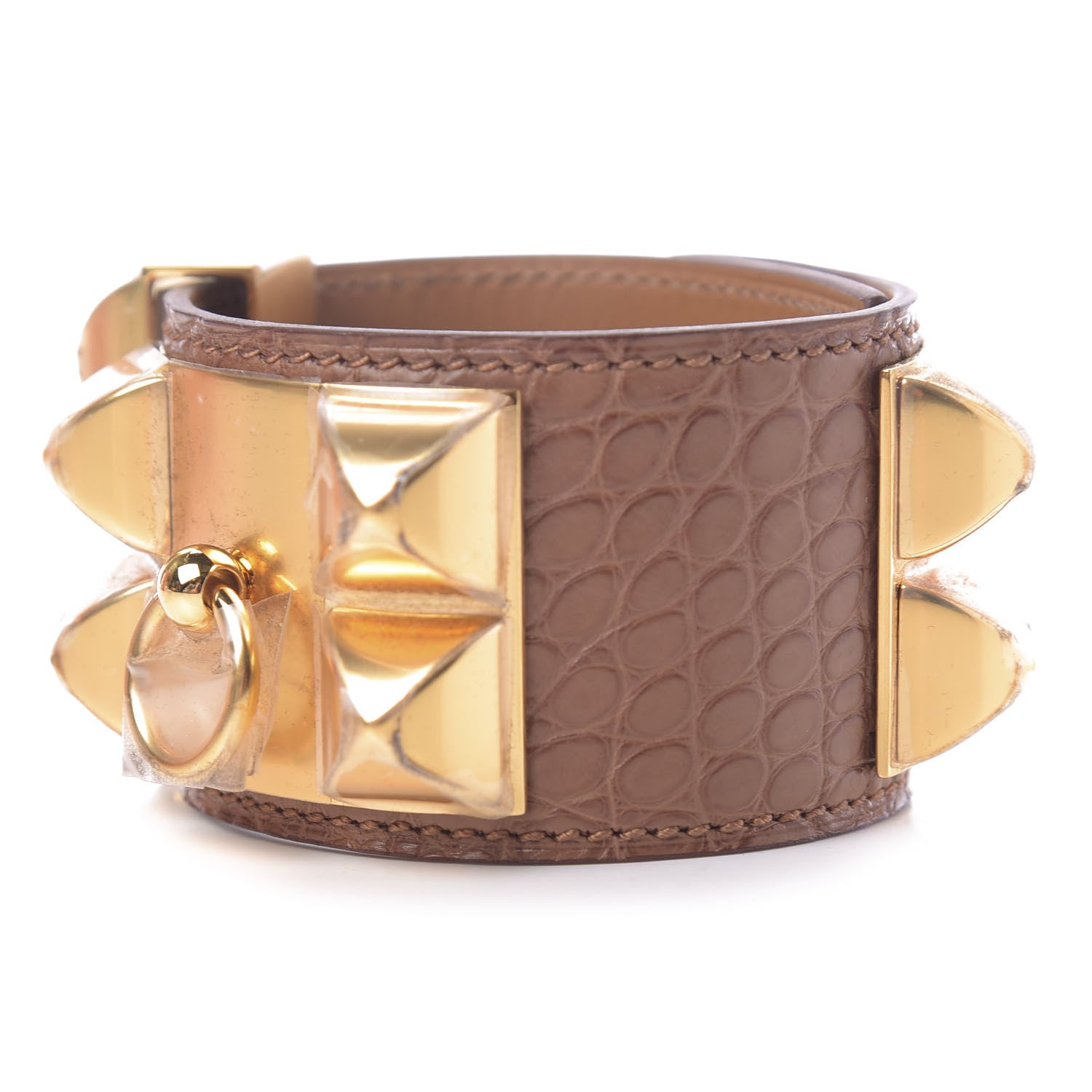 Hermes Matte Alligator Collier De Chien CDC M Maize 3 of 7